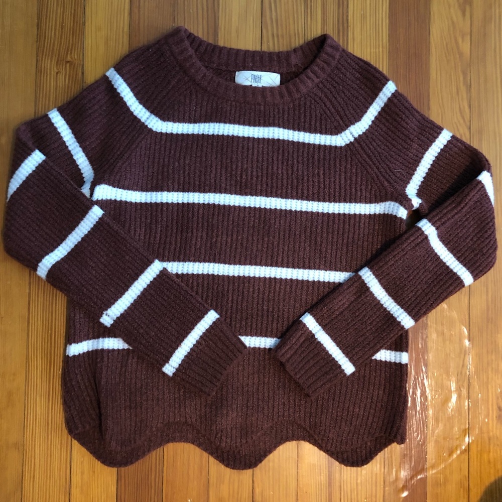 Red striped sweater